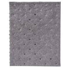 Brady Srp100 Sorbent Pad, 5 Gal, 7 1/2 In X 10 In, Universal, Gray,