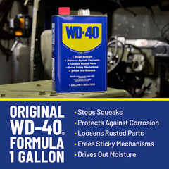 WD-40 Multi-Purpose Lubricant, 1 Gallon Heavy Duty Liquid, Classic Formula, New