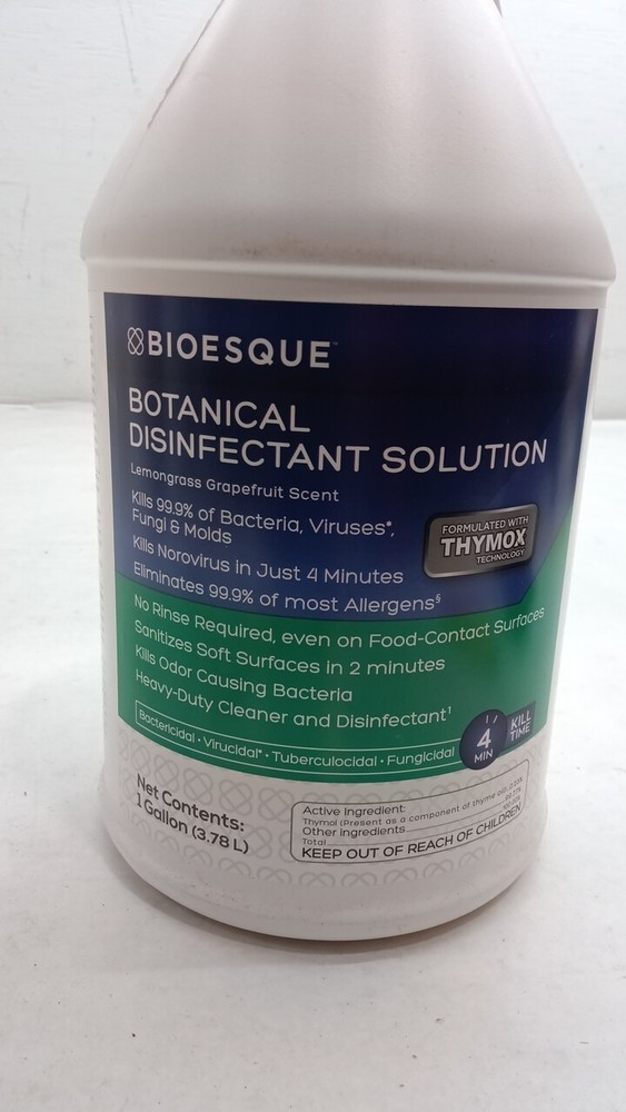 Bioesque Botanical Disinfectant Solution, Heavy Duty Broad-Spectrum 1 Gallon