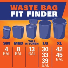 Hefty Ultra Strong Tall Kitchen Trash Bags Lavender Sweet Vanilla Scent 13