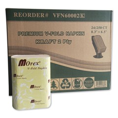 GEN VFN60002K Premium Interfold Pop-Up Dispenser Napkin – Brown (6000/CT) New