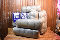 STEEL WOOL 16 BAGS 16 PADS PER BAG MEDIUM #1 GRADE FLEXIBLE ABRASIVE 256 PCS LOT
