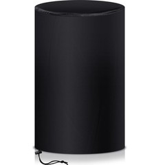 Amylove 55 Gallon Drum Cover, 210D Oxford Cloth Water Storage Barrel Black
