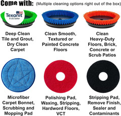 Commercial Floor Scrubber Machine, Heavy Duty Orbital Floor Cleaner, Multi-Funct