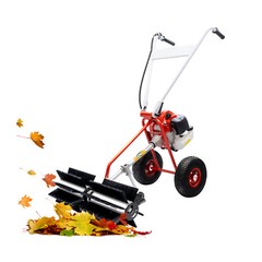43cc 2-stroke Petrol-powered Sweeper Broom Lawn Gravel Turf Walk Behind Sweeper