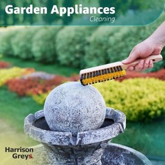 Cleaning Brush, Scrub Brush with Handle for Floor Mats Color: Black and Yellow