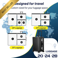 UPGOGO Travel Vacuum Bags for Luggage with Portable Electric Pump 9 Pack