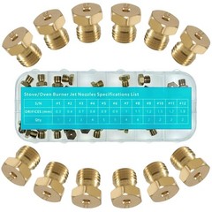 SGTBQLL ​36 Pcs Propane Orifice Kit,Propane Lp Natural Gas Brass Jet brass