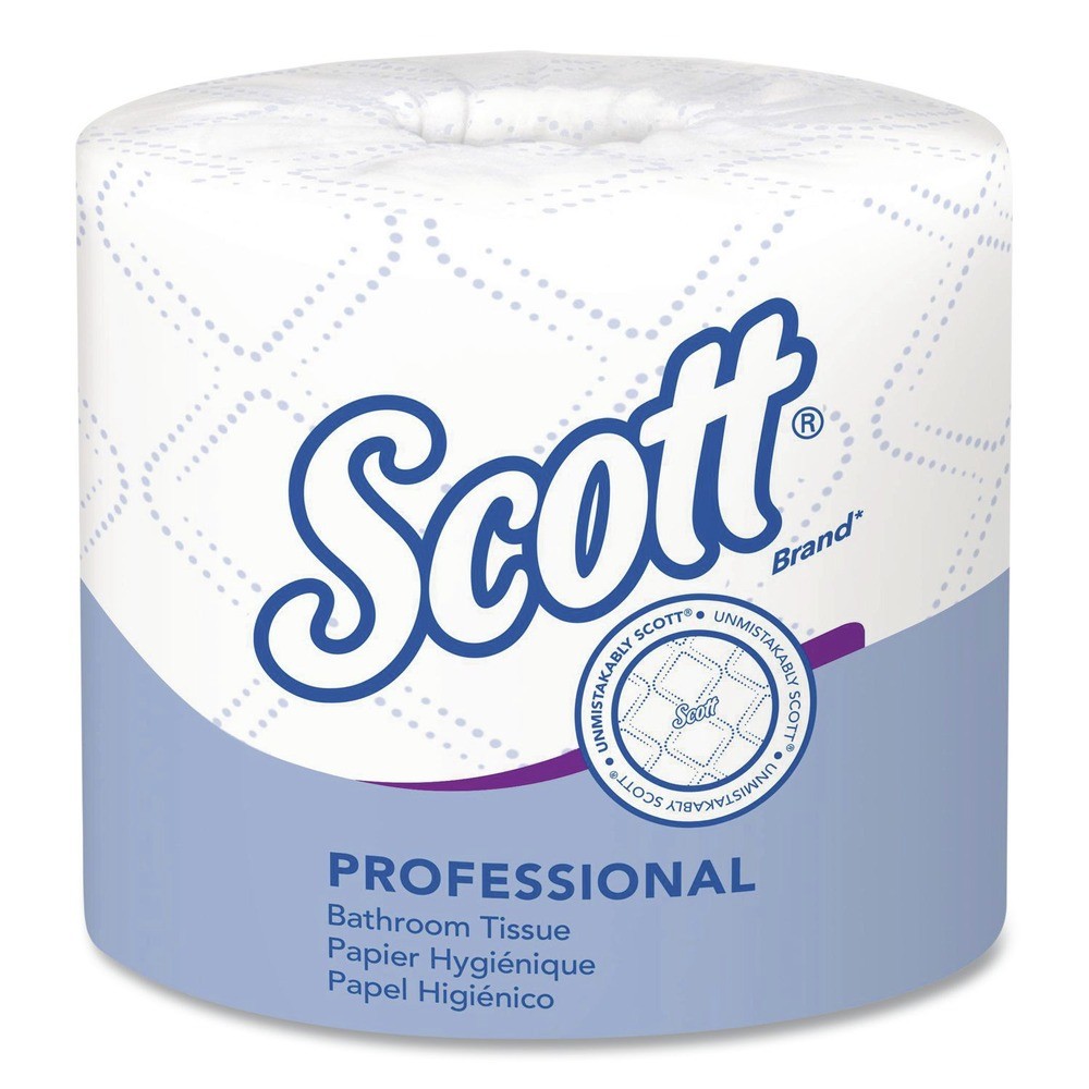 Scott 04460RL 2-Ply Essential Standard Roll Bathroom Tissue – WT (550/RL) New