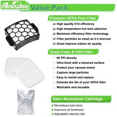 Anewise Filter Replacement For Shark Uv900 Uv950 Pet Performance Lift-Away