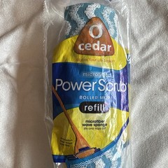 O-Cedar Power Scrub Microfiber Mop Refill Blue New Sealed
