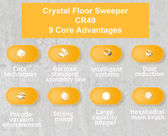 49″ Ride-On Floor Sweeper, 21Gal 48V 4*67Ah, CSR49