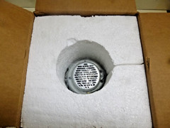 NEW AMETEK LAMB Vacuum Motor: Aluminum Mounting Brackets, 8.4 in Body Dia., 120V