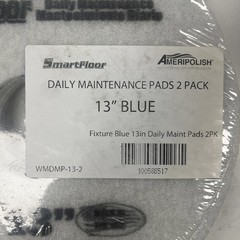 SmartFloor Daily Maintenance Pads 2 Pack, 13″ Blue