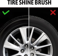 Car Tire Shine Applicator Brush with Stand for Auto Detaili Size: 1Color: Blue