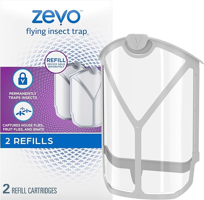 (3 pack) Zevo Flying Insect Trap Refill Kit Mosquitoes and Other Insects