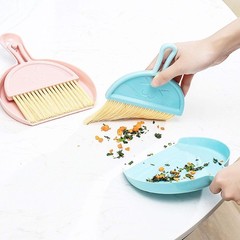 Small Dustpan and Brush kit, Multifunctional Cleaning Tool (with Manual Green