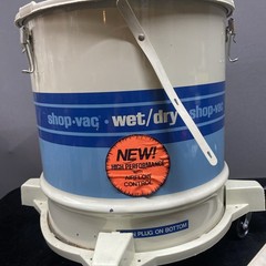Shop-Vac Wet-Dry Vacuum Model 600A Made in U.S.A Blue White W Hoses& Attachment