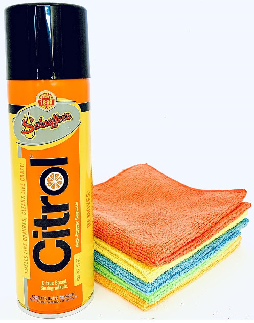 Schaeffer’s Citrol 266 16oz MultiPurpose Degreaser Cleaner + 5 microfiber cloths