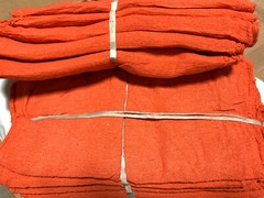 2500 new great mechanics shop rags towels orange heavy Duty