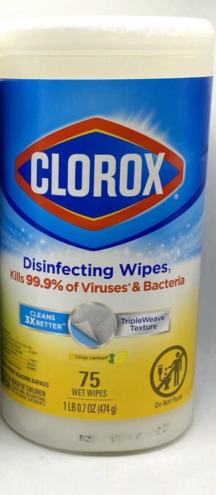 Clorox Lemon Fresh Scent Disinfecting Multi-Surface Wipes 75 Wet Wipes