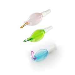 NentMent 6 Pack Small Spray Bottles with Carabiner Clip 2oz Random Color