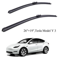 For Tesla Model 3 Y 26″+19″ Front Windshield Wiper Blade Accessories