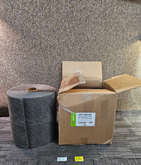 Spilltech Sorbent Roll, 19 gal, 15 in x 100 ft, Universal, Gray, Polypropylene