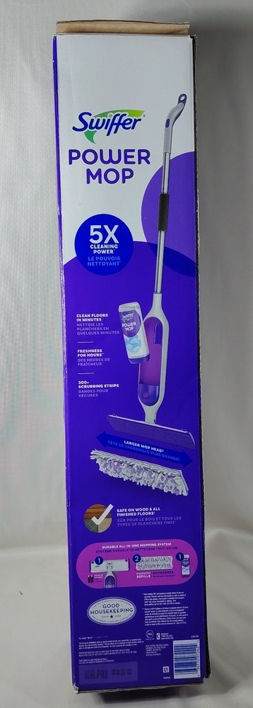 Swiffer Power Mop Multi-Surface Mop Kit for Floor Cleaning, Fresh Scent, 5Xpower