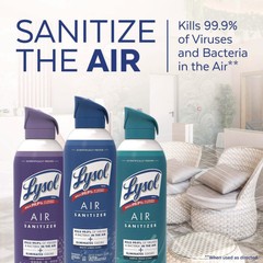 LYSOL Brand 19200-99394 10 oz Can Air Sanitizer Spray – Light Breeze (6/CT) New
