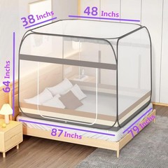 Mosquito Net for Patio Bed Tent King Size Portable Mosquito Netting (87 * 79