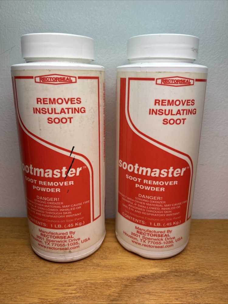 2 Piece Soot Remover Powder Package, 1 lb Shaker Bottle,