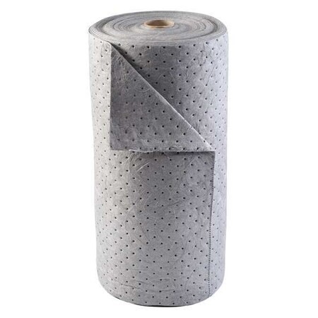 Condor 35Zr28 Sorbent Roll, 25 Gal, 30 In X 150 Ft, Universal, Gray,