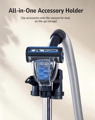 Aspiron Bagless Canister Vacuum 1600W HEPA Multi-Surface Cleaning Accessory Kit