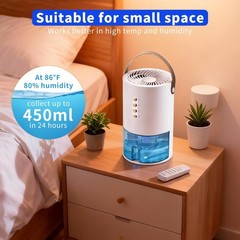 Dehumidifiers for Home, 60 Oz Small Dehumidifier for Basement. Portable Dehum…