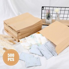 500 Pcs Waxed Sanitary Napkin Disposal Bags 7.5” x 10” x 3.5” Kraft Femini…