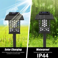 2 Pcs Mosquito Killer Solar Mosquito Killer Lamp Mosquito Killer Lamp 2 in 1