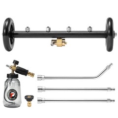 Tool Daily Undercarriage Pressure Washer Attachment 16 16”+ foam, Black