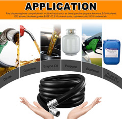1″ NPT Fuel Transfer Hose – 10FT for Diesel, Gasoline, Kerosene & Biodiesel