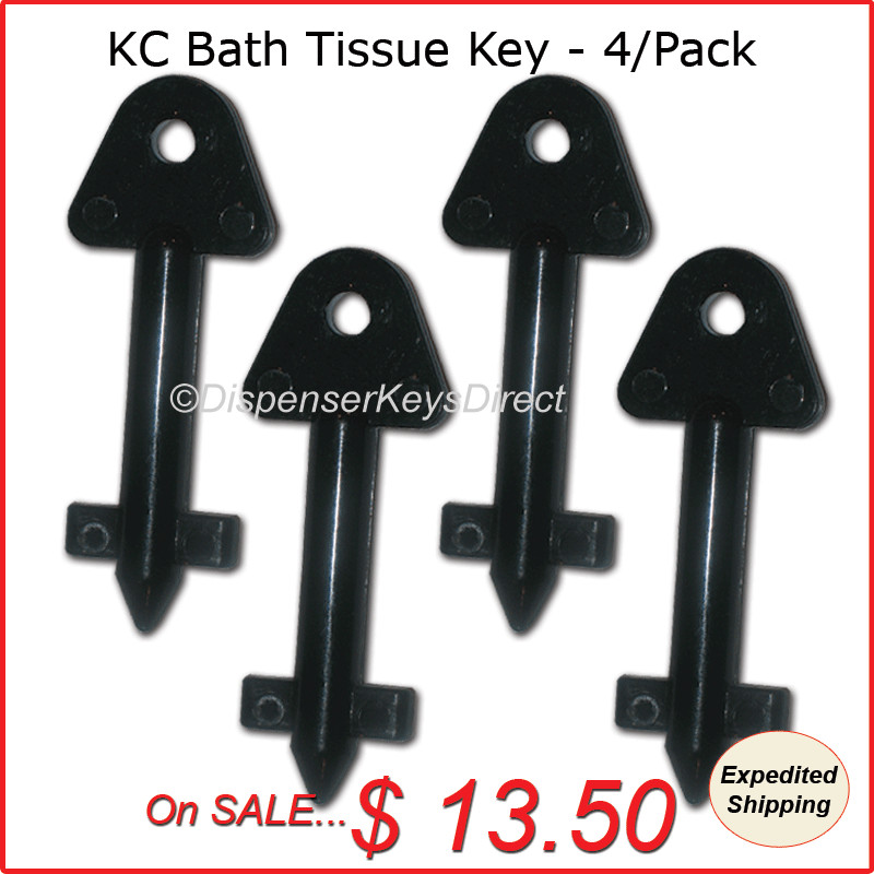 Kimberly Clark #770767 – Hand Towel & Bath Tissue Dispenser Key – (4/pk.)