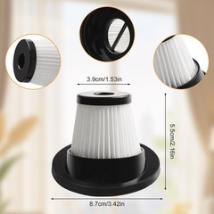 4Pcs Replacement Filters for VL188 VL189 Cordless Robot Vacuum Cleaners, Wash…