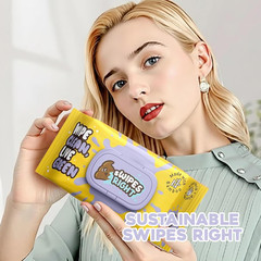 Flushable Wipes – Adult Cleaning Wipes for Sensitive Skin – Portable Travel Pack