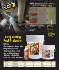 Surface Shield Rust Protectant Corrosion Stop 12 oz Aerosol spraY B’LASTER 16-SS