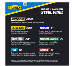 Fine Grade #00 Steel Wool (12-Pad)