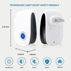 2026 Upgraded Ultrasonic Repellent, Electronic Plug in Indoor Pest white