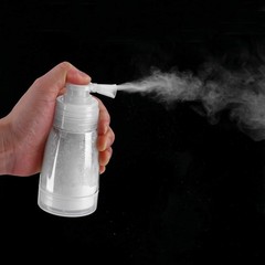 Aethland Powder Spray Bottle for Dry Shampoo, Talc 6 Ounces, 1pc Transparent