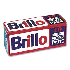 Brillo W240000 4 in. x 4 in. Hotel Size Soap Pad – Charcoal/Pink (10/Box) New