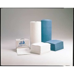 Spilfyter 18463B Sorbent Roll, 66 Gal, 32 In X 150 Ft, Oil, Blue, Polypropylene