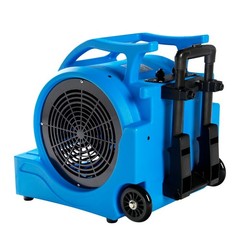 MOUNTO Air Mover 1HP Pull Handle Wheels Portable 3-Speed Floor Dryer Fan