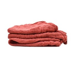 PT722 12 Inch x 14 Inch Red Shop Towel – 100% Cotton – 3/Pack